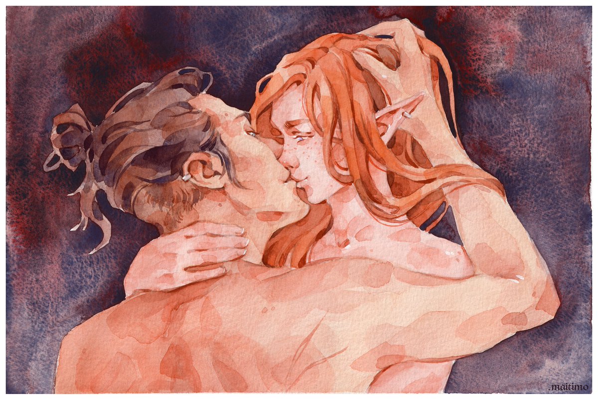 Painted my Illarook with watercolors. I love them so much 😭❤️

#Illarook #IllarioDellamorte #DragonAge #DragonAgeTheVeilguard