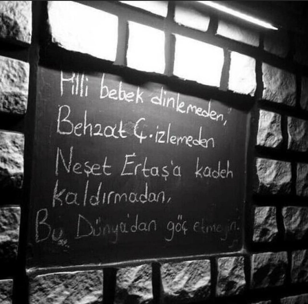 bize müsaade, iyi geceler