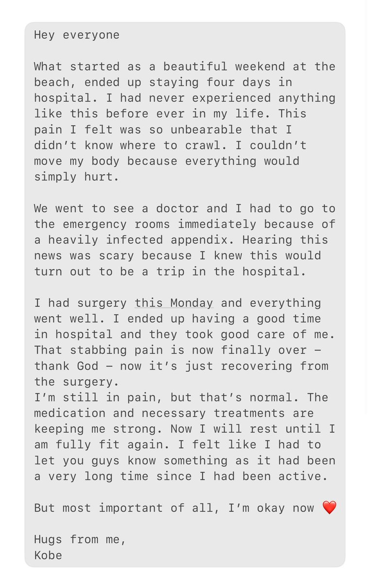 I’m okay now, what a rough week ❤️