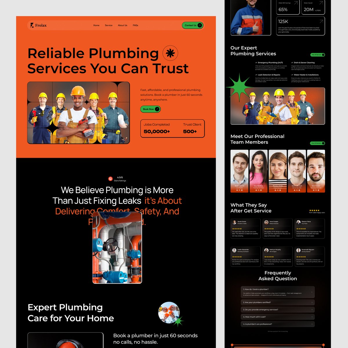 Bilashcroy's tweet image. Plumber Landing page

#PlumbingServices #ServiceWebsite #HomeServices #WebDesign