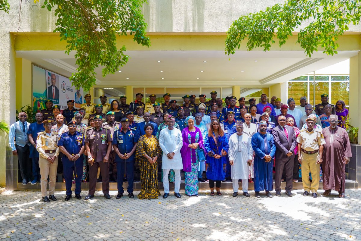 BTOofficial's tweet photo. As it is our tradition, we met, again, today to review our processes and strategies at the Mid Tenure/2025 Sectorial Performance Retreat. 

Taking into consideration all agencies under the ministry, we audited our systems and examined all critical actions and reforms we have embarked on over the last two years. 

Today, we are proud of the successes we have recorded in reforms around our passport, visa, and the new e-CERPAC system, as well as the losses prevented by the establishment of the Mining Marshals and the optimization of the fire service. 

Equally important is the progress we have made with our drive to decongest our correctional centers while designing new frameworks for non-custodial measures. On national identity management, we have progressed in our mission to get more people and households captured into the national database.

We take this opportunity to appreciate the presence and vote of confidence of the Special Adviser to the President on Policy Coordination, Hadiza Bala Usman, who joined us for this exercise. 

Again, we have set new targets and new heights for ourselves towards the development of our great country, and we invite the public to join us on this journey of #RenewedHope. 

Indeed, we have moved from plans to results, and we are determined to strengthen institutional performance across agencies under our ministry.