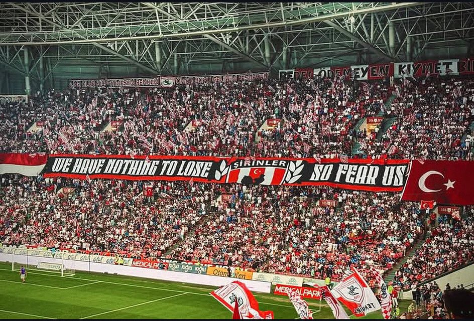 WE HAVE NOTHING TO LOSE 
SO FEAR US.

KAFANA GÖRE <a href="/samsunspor/">Samsunspor 🇹🇷</a> 

#Samsunspor
#ForzaŞirinler
#TepeTayfa