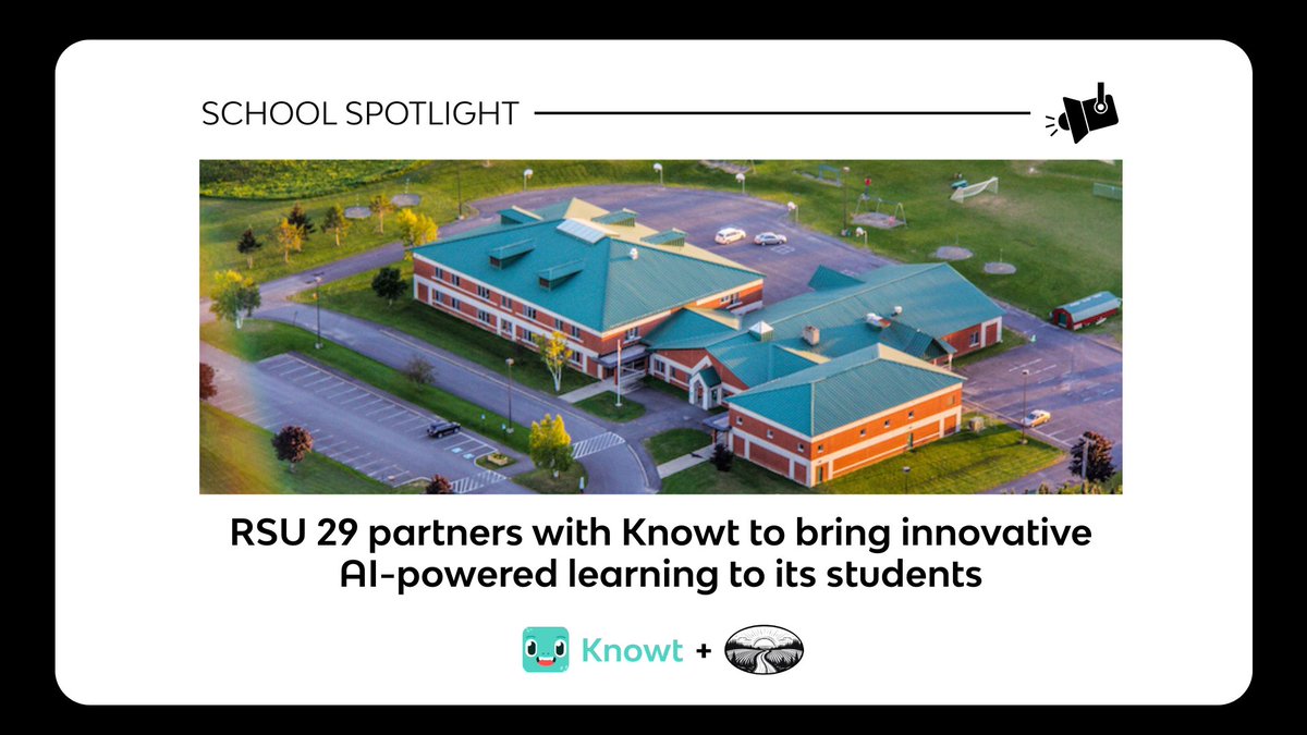 KnowtTeam's tweet photo. Kicking things off with @Rsu_29 in Houlton, ME as they explore AI in the classroom! 🚀 Excited to help teachers save time + boost engagement. Big thanks to the district for diving in - can’t wait to see what we build together! #EdTech #AIinEducation https://t.co/3CT3W8OhGQ