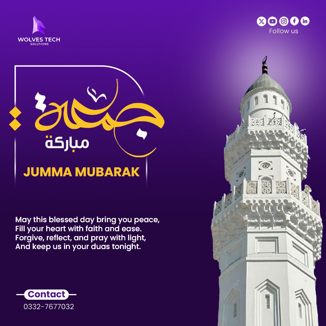 WolvesSolution's tweet image. At Wolves Tech Solutions, we believe true growth comes with sincerity, integrity, and barakah in every effort.
May Allah bless our work, our clients, and our community with success filled with blessings.
#JummahMubarak #WolvesTechSolutions #InspiredBySeerah