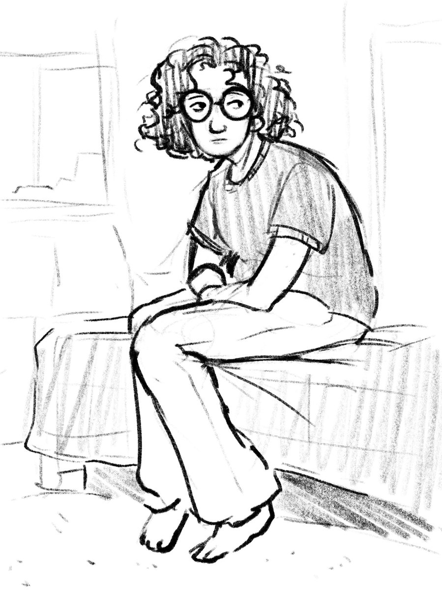 corbeedae's tweet photo. 10 min self portrait. Sometimes it’s nice to just doodle https://t.co/ORi06fDkc3