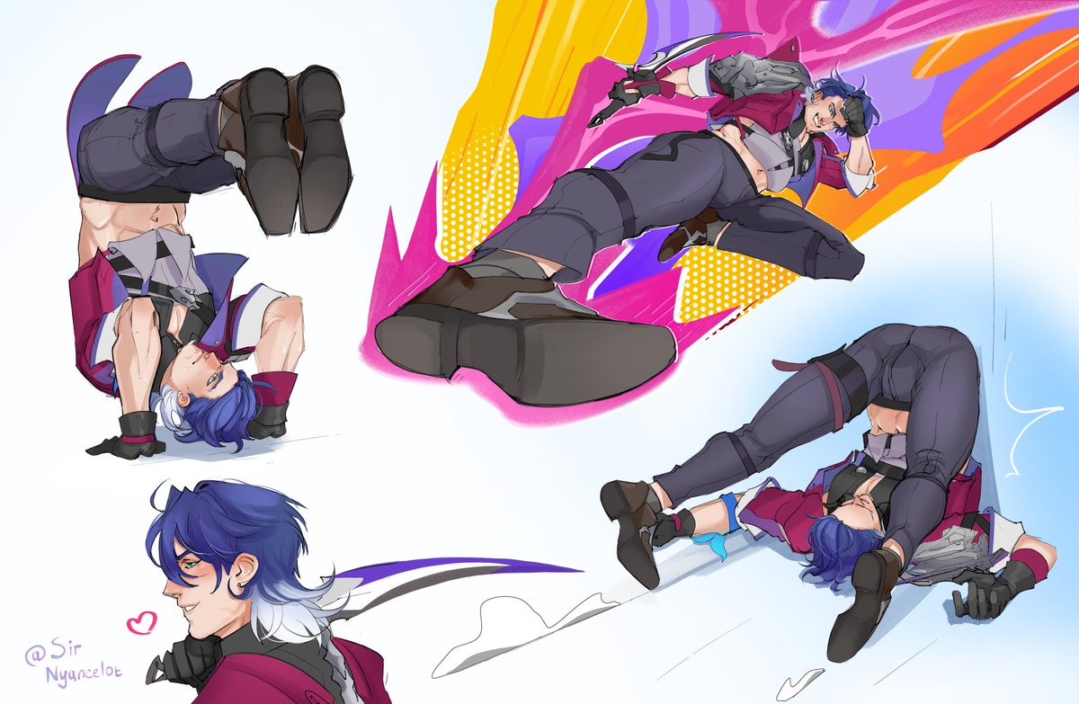 SirNyancelot's tweet image. #HSR #Sampard #Sampo #Gepard

Sampo always complaining abt his back and then he doing this in his age 🤣
Well, his boyfriend just the same, but in Gepard&apos;s case he pushed too hard on his own hand...