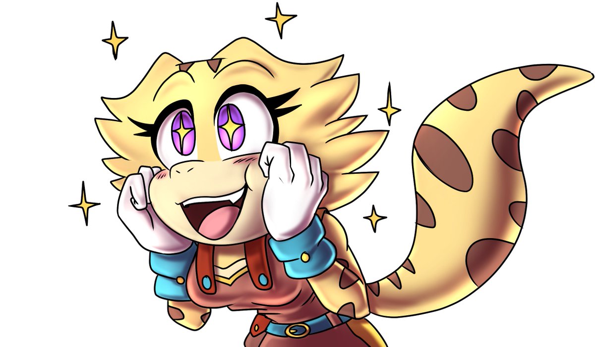b1uewhirlwind's tweet photo. Decided to finally color one of my favorite doodles of Kiki the other day! Just look at that adorable excited smile she's got! π
#SonicOC #OC #Kikitheleopardgecko #Characterdesign #digitalart https://t.co/m2br1taMos