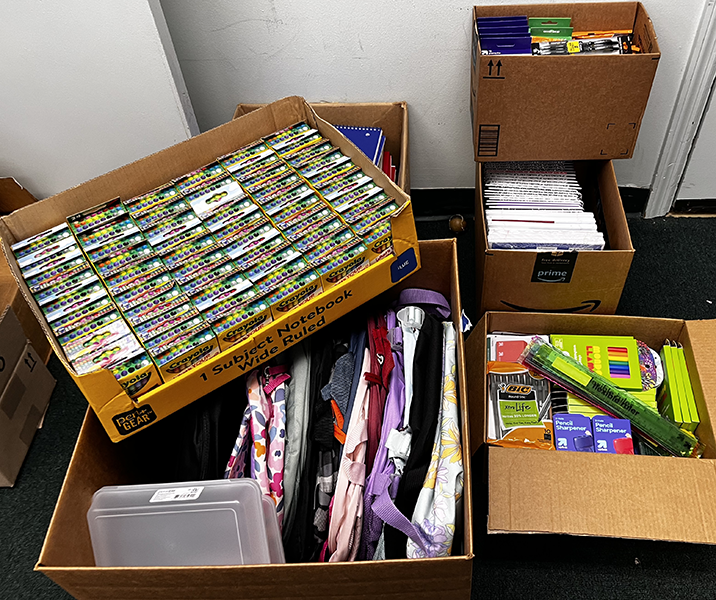 THANK YOU CAE USA for making this terrific donation of school supplies that they raised through an in-house and virtual donation drive. We received cartons of supplies from the amazing CAE team! We appreciate you!