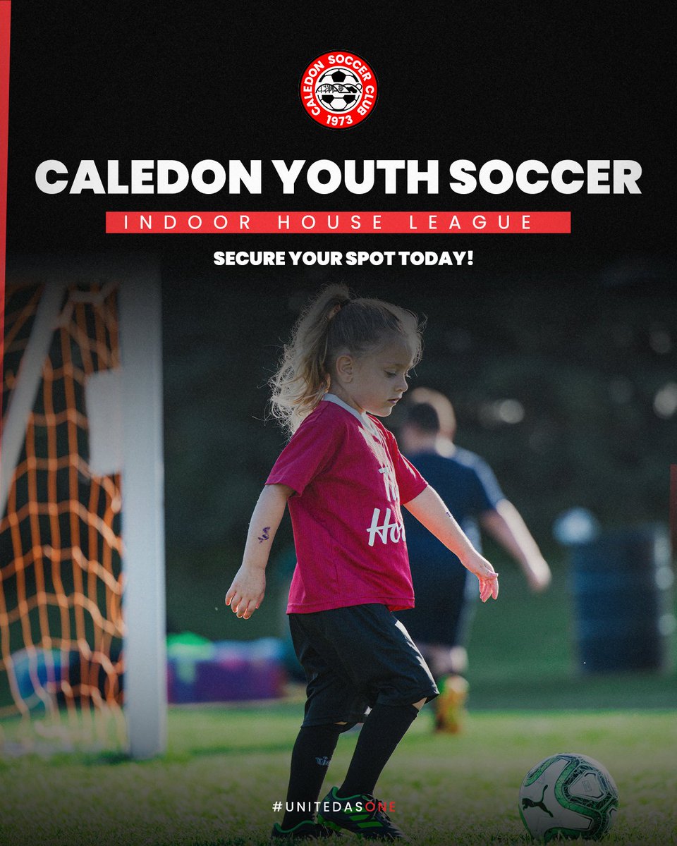 Indoor House League is kicking off soon! Get ready for fast-paced, high-energy soccer this indoor season!

Secure your spot today with the link in our bio or message us for more information!

Don't see your age group available? Check out our Indoor Academy for small-sided games