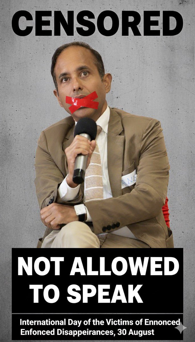 #InternationalDayOfEnforcedDisappearances reminds us of those taken, silenced &amp; forgotten.
At #BBPAConference we raise our voices to break the silence &amp; highlight the hidden mental health toll.
#Justice #SilenceIsBroken #HumanRights
<a href="/sfarooqlrh/">Saeed Farooq</a> <a href="/aaraoof/">Abdul Raoof</a> <a href="/wendyburn/">Wendy Burn CBE 🌈</a> <a href="/SaimaNiaz8/">Dr Saima Niaz</a>