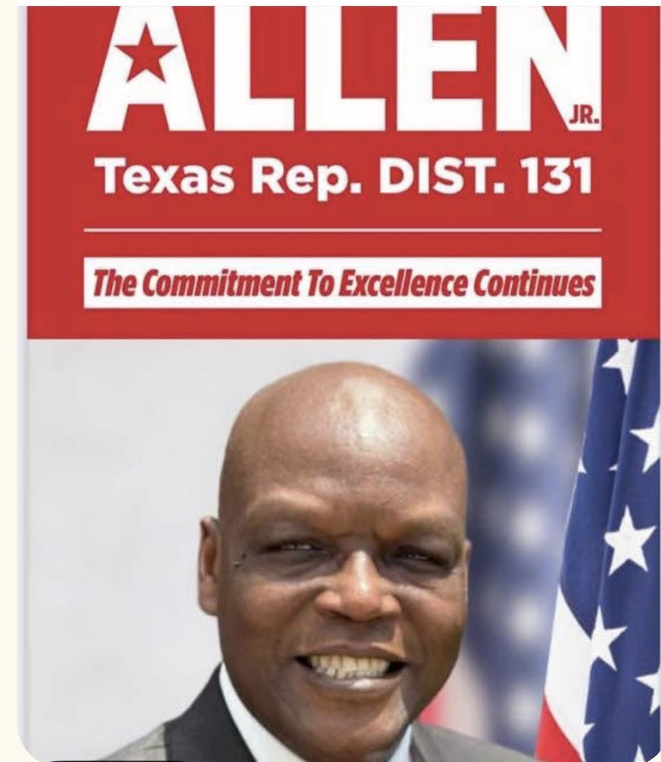 Rep Alma Allen (@repallentx131) on Twitter photo Lawrence Allen for HD 131.  Stay tune - more to come The commitment to excellence continues…. Lawrence Allen for HD 131.  Stay tune - more to come The commitment to excellence continues….