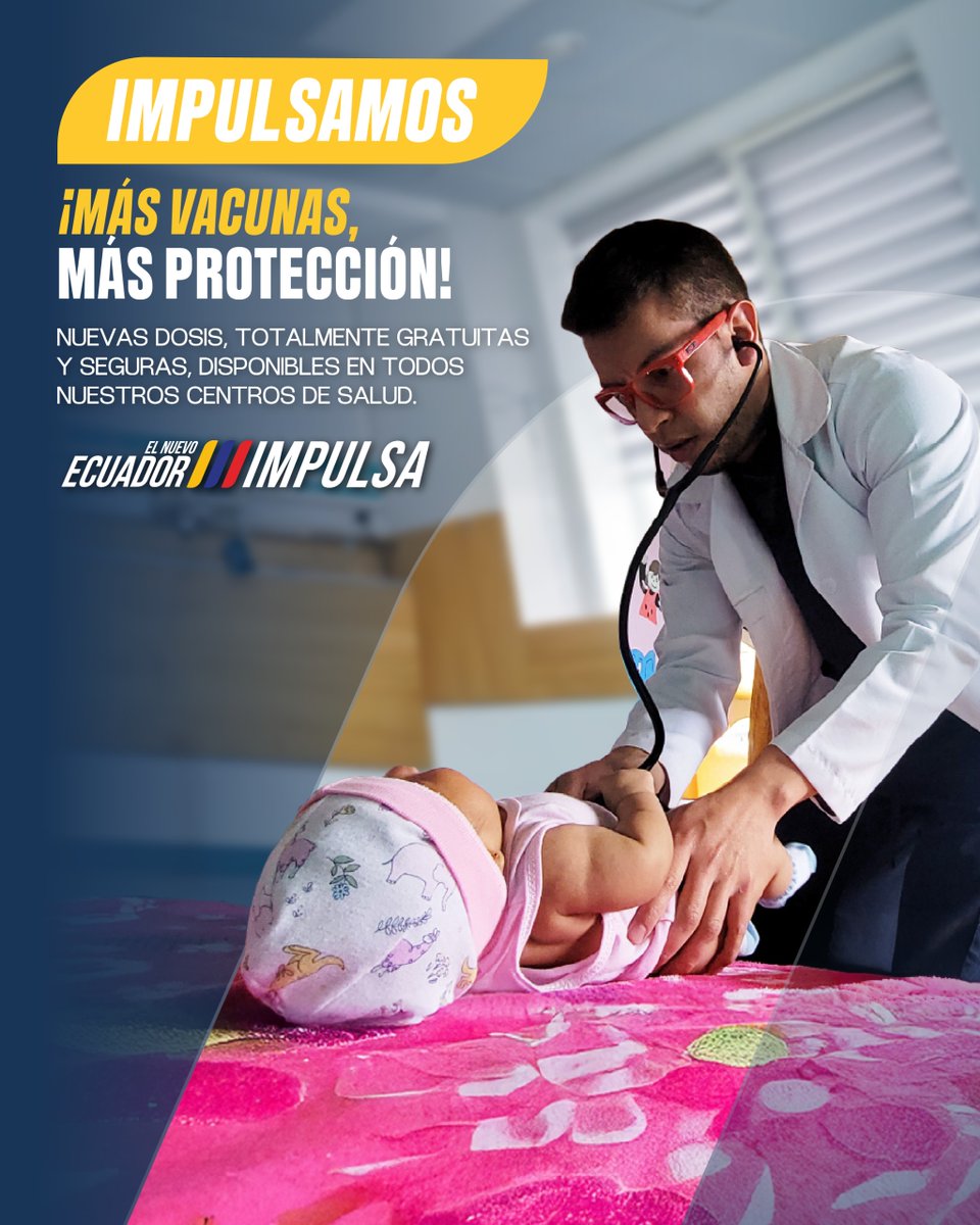 El MSP invita a padres, madres y cuidadores a llevar a sus hijos e hijas a los centros de vacunación para iniciar o completar el #EsquemaDeVacunación 💉 y así protegerlos de enfermedades graves, irreversibles o incluso mortales.