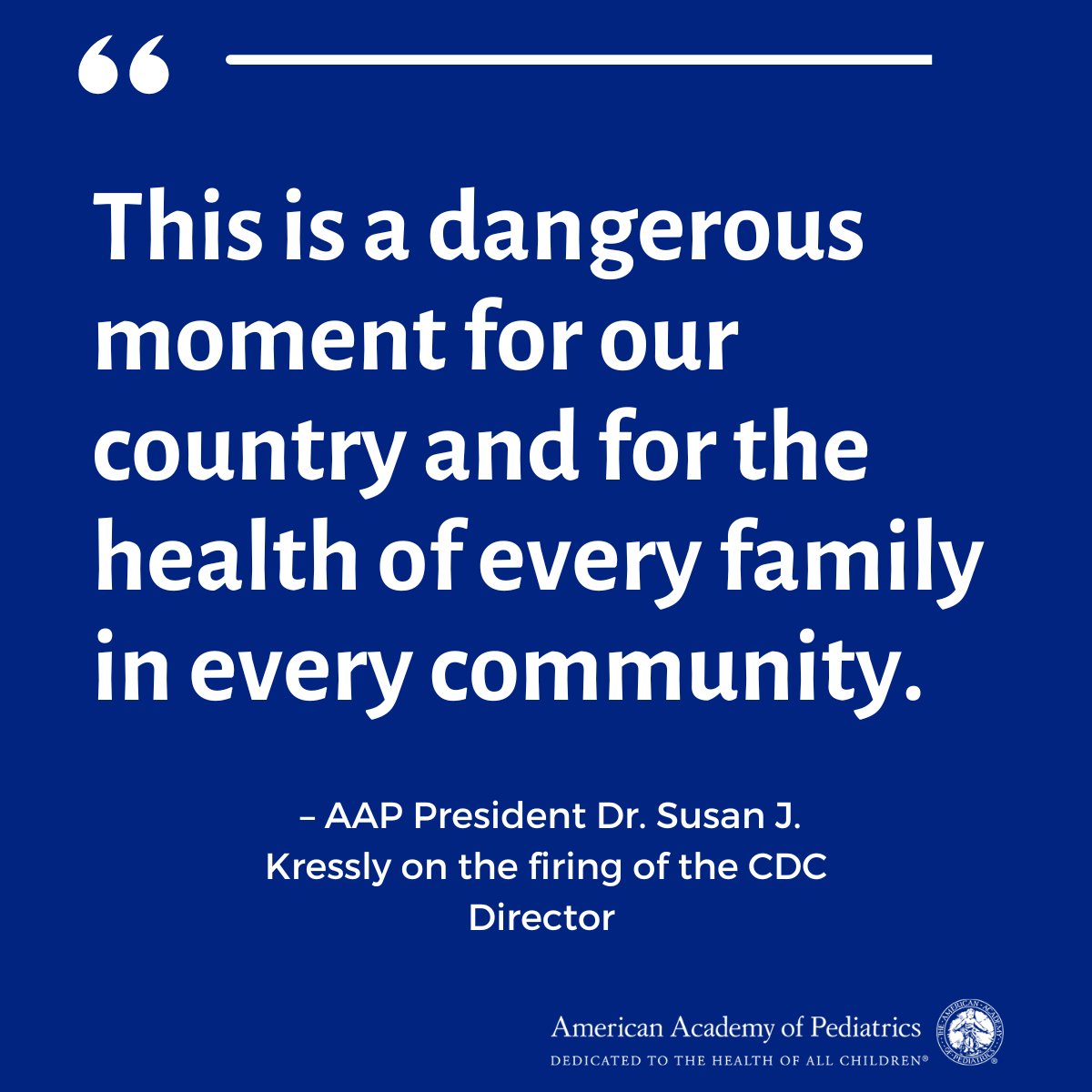 AmerAcadPeds's tweet image. (1/3) Pediatric health care and strong public health agencies are two planks in the foundation of children’s health and wellbeing. CDC has long been a leading resource for research and evidence-backed recommendations on how to keep children healthy.