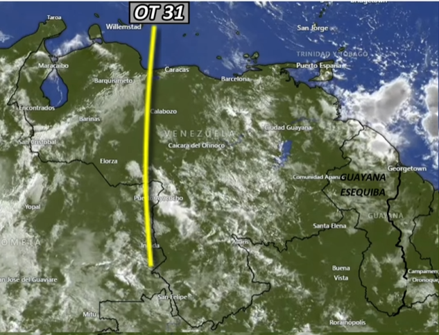 #28Agos #Noticia Onda tropical N°31 se desplaza por el centro del país.