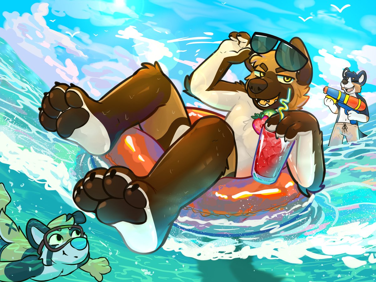 Dog days of summer🛟🥽🌊
forr <a href="/JerrytheGShep/">Jerry</a>