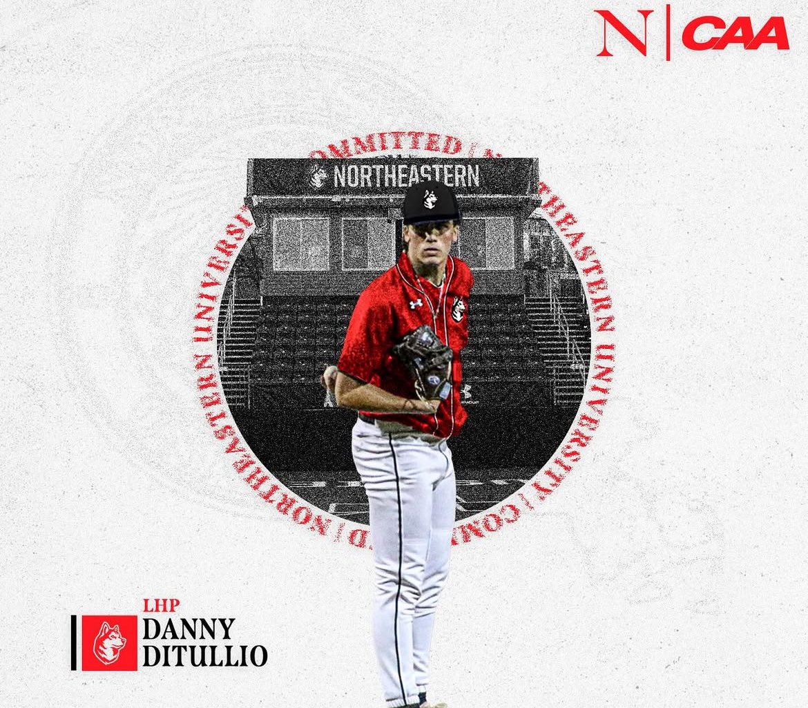 CBA Colts Baseball (@cbacoltsbase) on Twitter photo Congrats to LHP @dannyditullio and his family on his commitment to Northeastern University. 
It’s a great fit for Danny! 
I am really excited for him and can’t wait to watch him continue his career on the next level! Congrats to LHP @dannyditullio and his family on his commitment to Northeastern University. 
It’s a great fit for Danny! 
I am really excited for him and can’t wait to watch him continue his career on the next level!