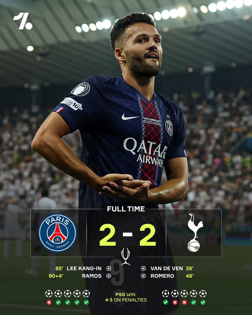 We'll see a rematch of the UEFA Super Cup in the Champions League League Phase as Spurs travel to PSG 😎🏆
