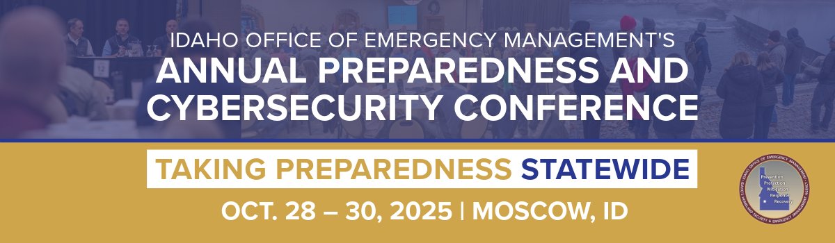 Idaho Commerce (@idahocommerce) on Twitter photo Registration is officially open for <a href="/IdahoOEM/">Idaho Office of Emergency Management</a> ’s Annual Preparedness and Cybersecurity Conference (APCC) happening October 28 – 30, 2025, at the Best Western University Inn in Moscow, Idaho.
Learn more: whova.com/portal/registr… Registration is officially open for <a href="/IdahoOEM/">Idaho Office of Emergency Management</a> ’s Annual Preparedness and Cybersecurity Conference (APCC) happening October 28 – 30, 2025, at the Best Western University Inn in Moscow, Idaho.
Learn more: whova.com/portal/registr…