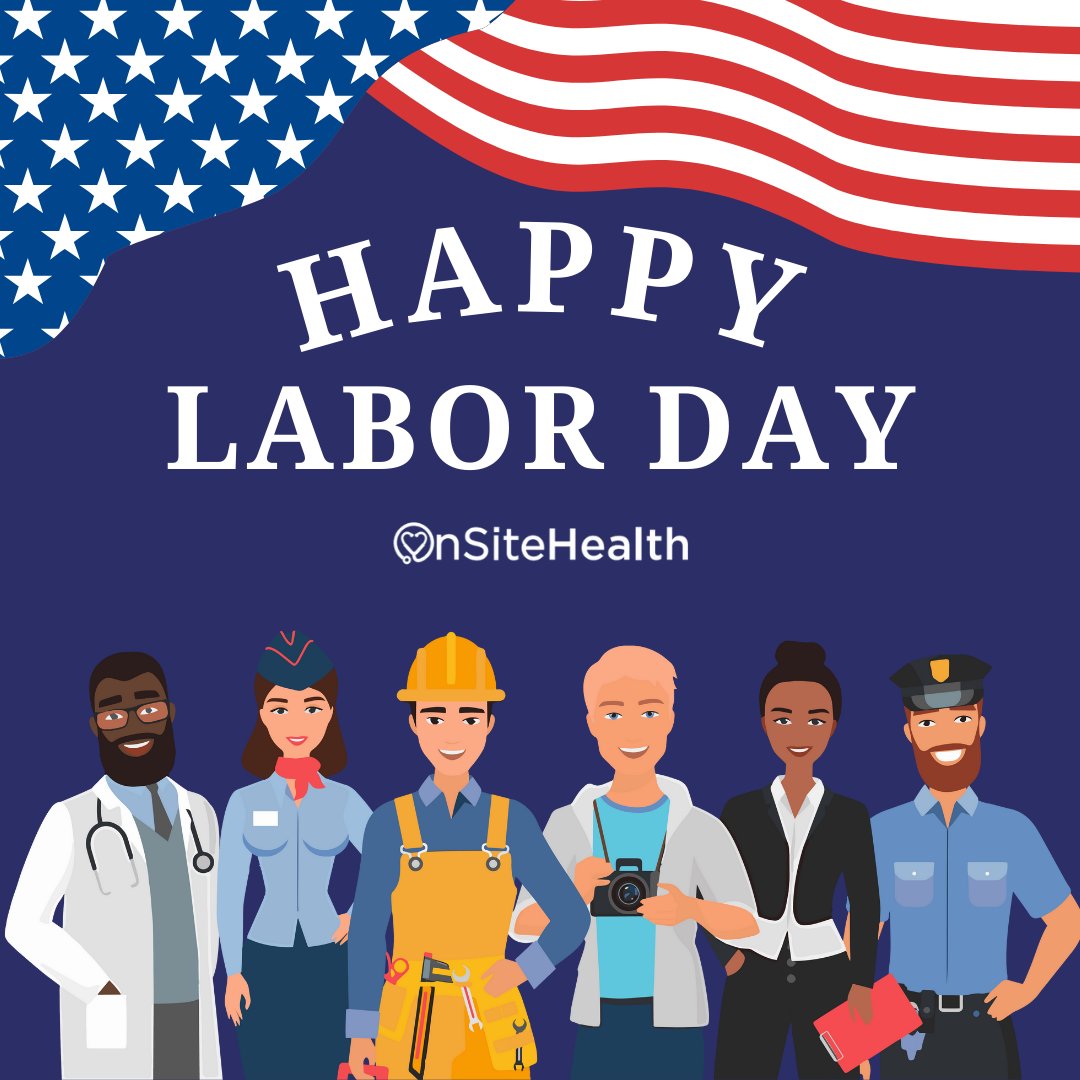 Happy Labor Day from OnSite Health! Wishing everyone a healthy and restful holiday!
#laborday #onsitehealth