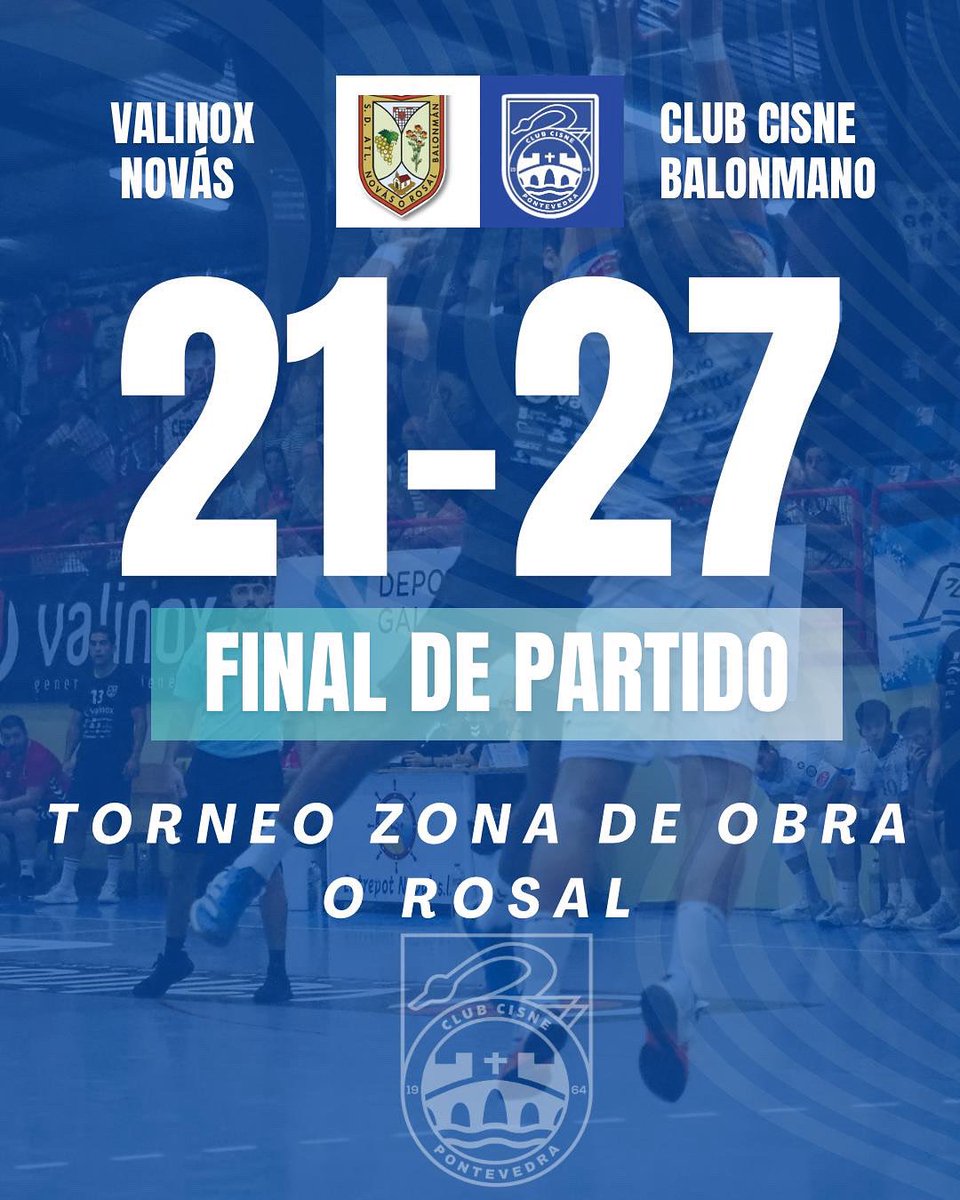 O noso agradecemento ao <a href="/atleticonovas/">Valinox Novás</a> pola súa invitación ao ‘Trofeo Zona de Obra’ O Rosal 🙌

🤝 Moita sorte nesta tempada compañeiros  🩵🤍🩵

#PretempadaCisne