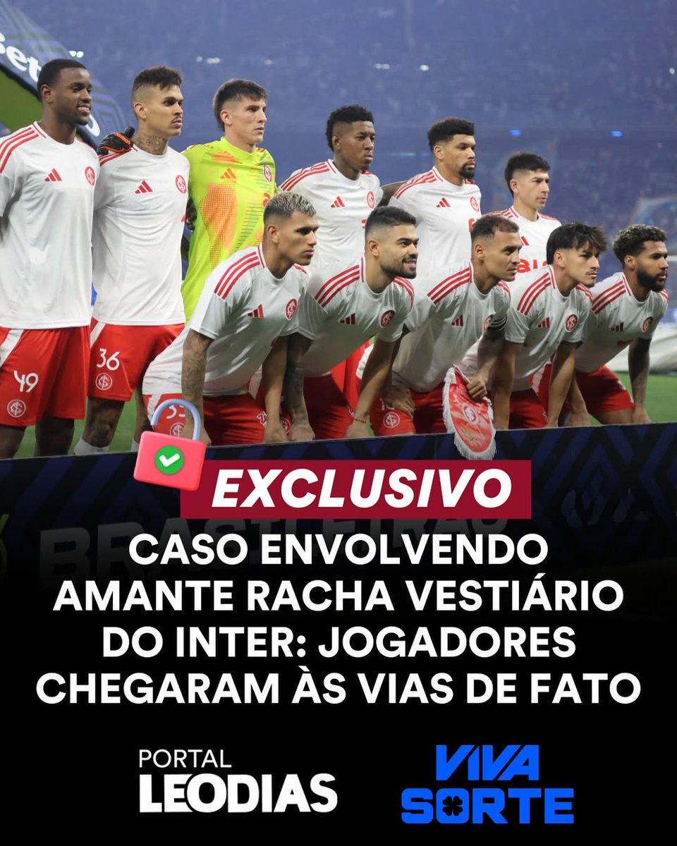 euleodias's tweet image. Bastidores pegando fogo no Internacional!
O caso de infidelidade envolvendo quatro jogadores não ficou só fora de campo: uma briga pesada explodiu no vestiário e rachou o elenco.
Acompanhe no fio 👀 ⚽ 👇