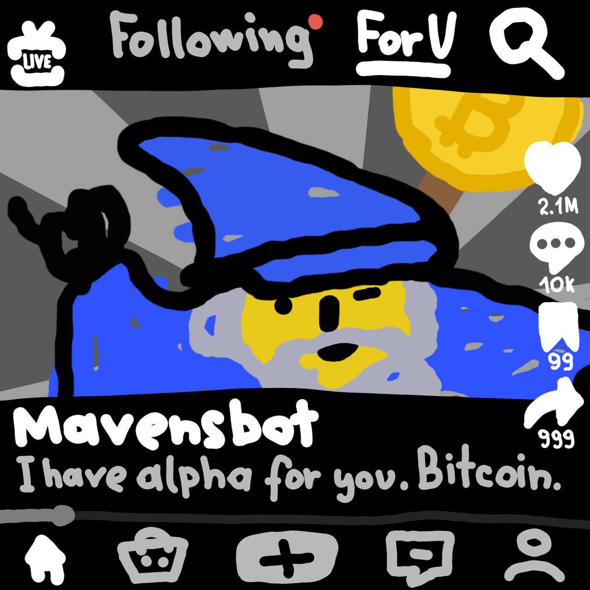Cooltist.bera 👉(like cult, but cool) (@cultistoff) on Twitter photo Just found <a href="/mavensbot/">Bitcoin Wizard - mavensbot 🧙🏻♂️</a> tiktok account and he has alpha for us!
*just imagine magic internet money ad in 2025
🪄🛜💸 Just found <a href="/mavensbot/">Bitcoin Wizard - mavensbot 🧙🏻♂️</a> tiktok account and he has alpha for us!
*just imagine magic internet money ad in 2025
🪄🛜💸