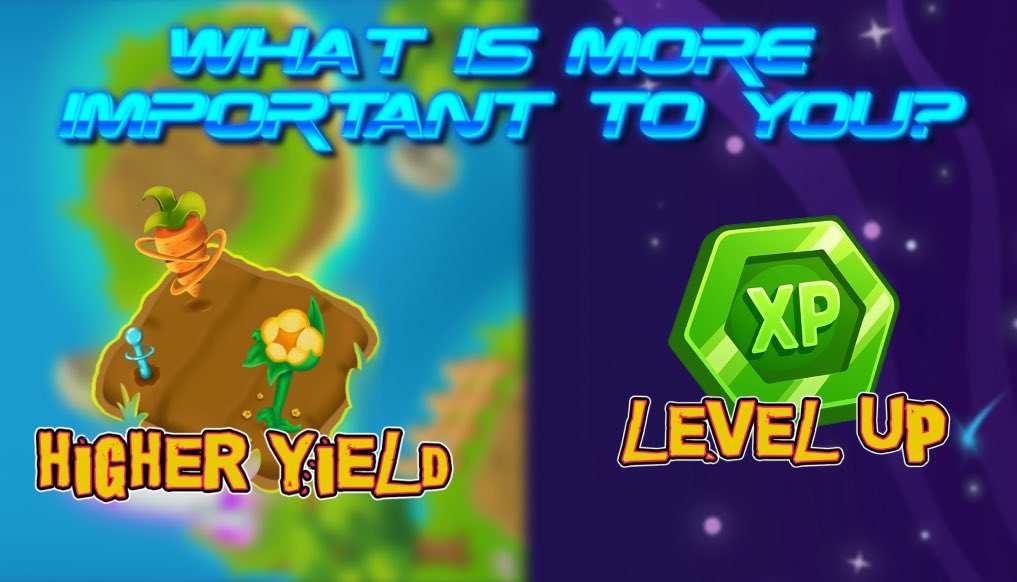 🌌 Farmers, it’s poll time! 🗳️😺
What matters most to you in Space Farm?
🌱 Bigger harvests &amp; more resources
🚀 Or leveling up faster?

React to vote:
🔥 — if harvest is your priority
❤️ — if leveling up is more important

Let’s see which side our space-farming family takes! 🚀🌱