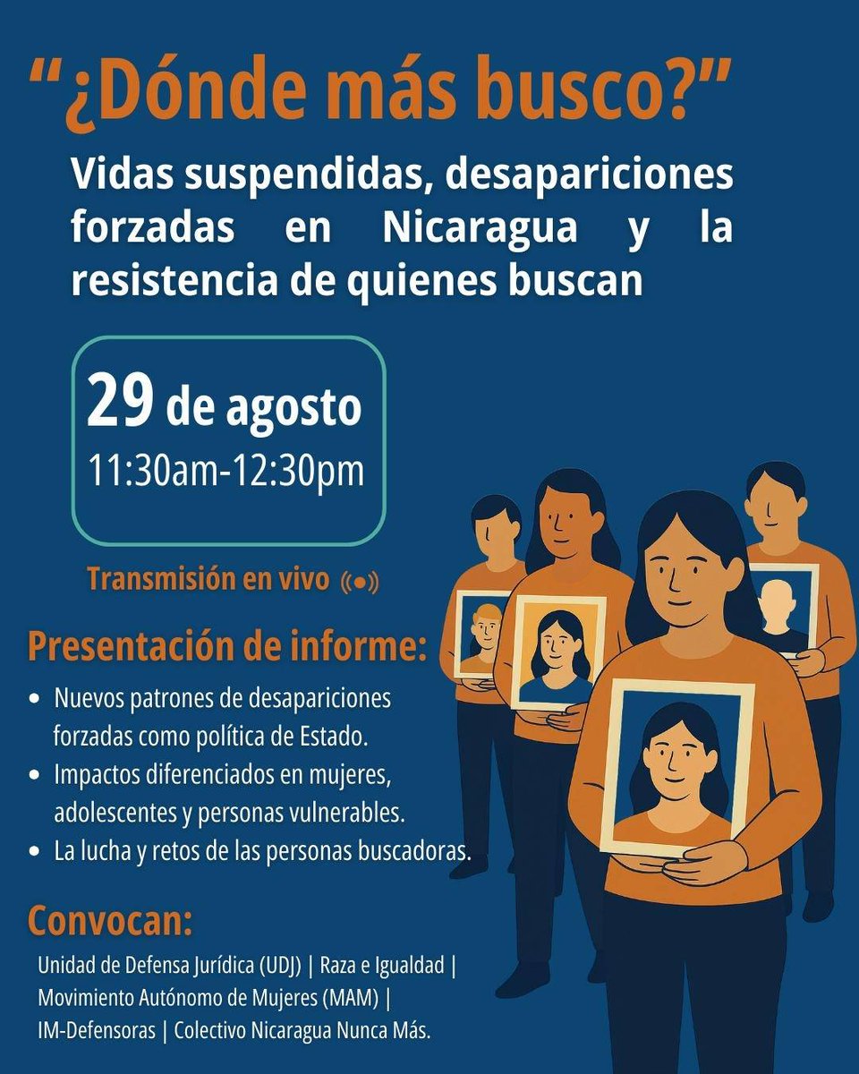 Les recordamos mañana, viernes, la presentación de nuestro informe conjunto, en el contexto de la muerte del preso político Mauricio Alonso Petri

📲 us02web.zoom.us/j/86234607296