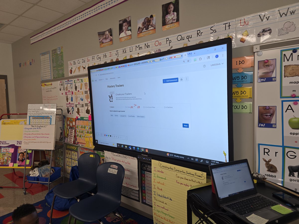 APSITDominique's tweet image. Getting teachers connected with Mastery Connect! Walked one of my fave teachers through setup &amp;amp; the dashboard. Now tracking student progress will be a breeze! #EdTechInAction #TeacherWins #UndeniableImpact @APSInstructTech @apsitnatasha @apsitjen @ApsAllen