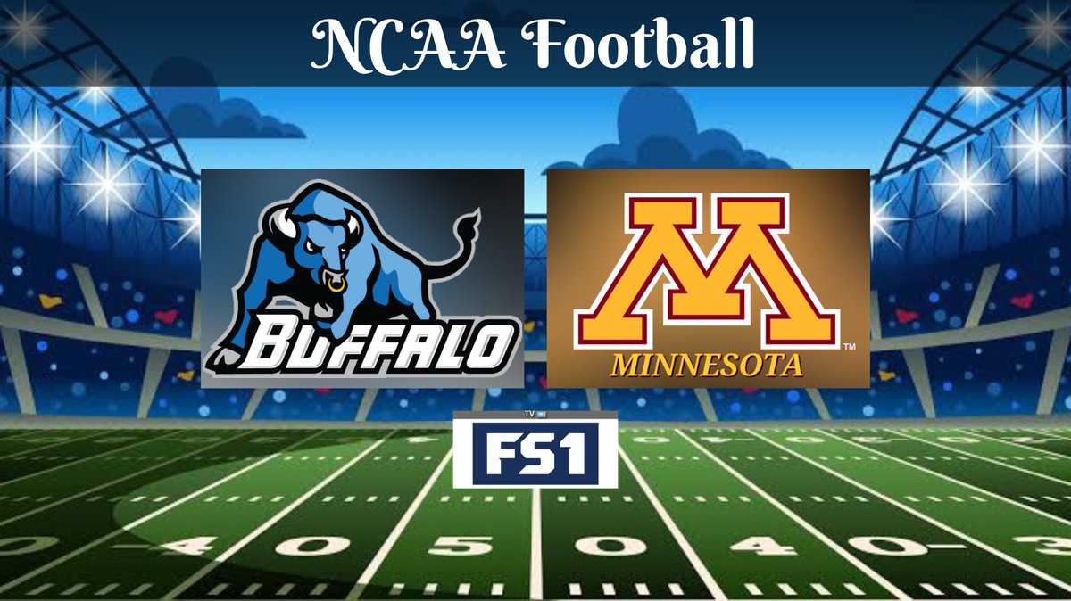 TVDELDEPOR1's tweet photo. NCAA Football | Semana 1
Búfalo 🆚 Minnesota 
20:00 HRS ET 
📺 @FS1

🎙️ @TimBrando
🎙️ @devingardnerXCI
🎙️ @JoshRSims

#NCAAxFS1 | #BUFvsMIN https://t.co/jVVJY1ZWeI