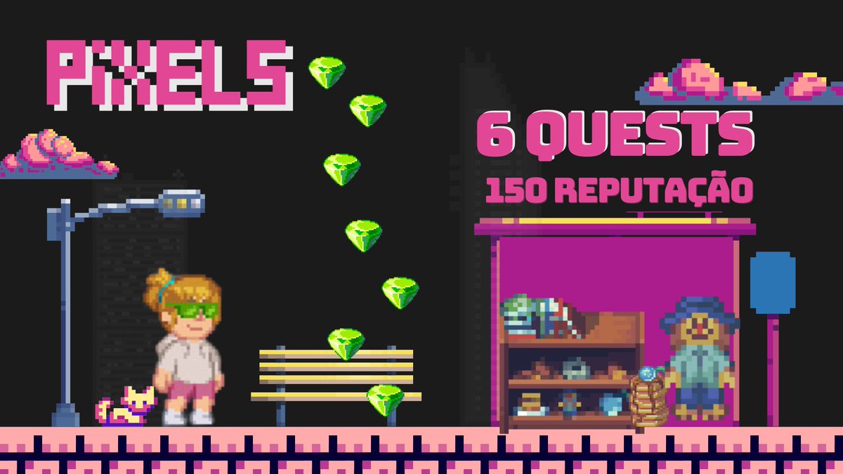 kamilalimpi's tweet image. Fala galera!! Saíram 6 novas quests para ajudar novos jogadores a conseguirem reputação, é preciso fazer as quests na ordem para que dê certo, ao final das 6 quests você receberá 150 de reputação, então vamos ao tutorial de cada uma delas!
#PixelsCreator #Pixelsnft