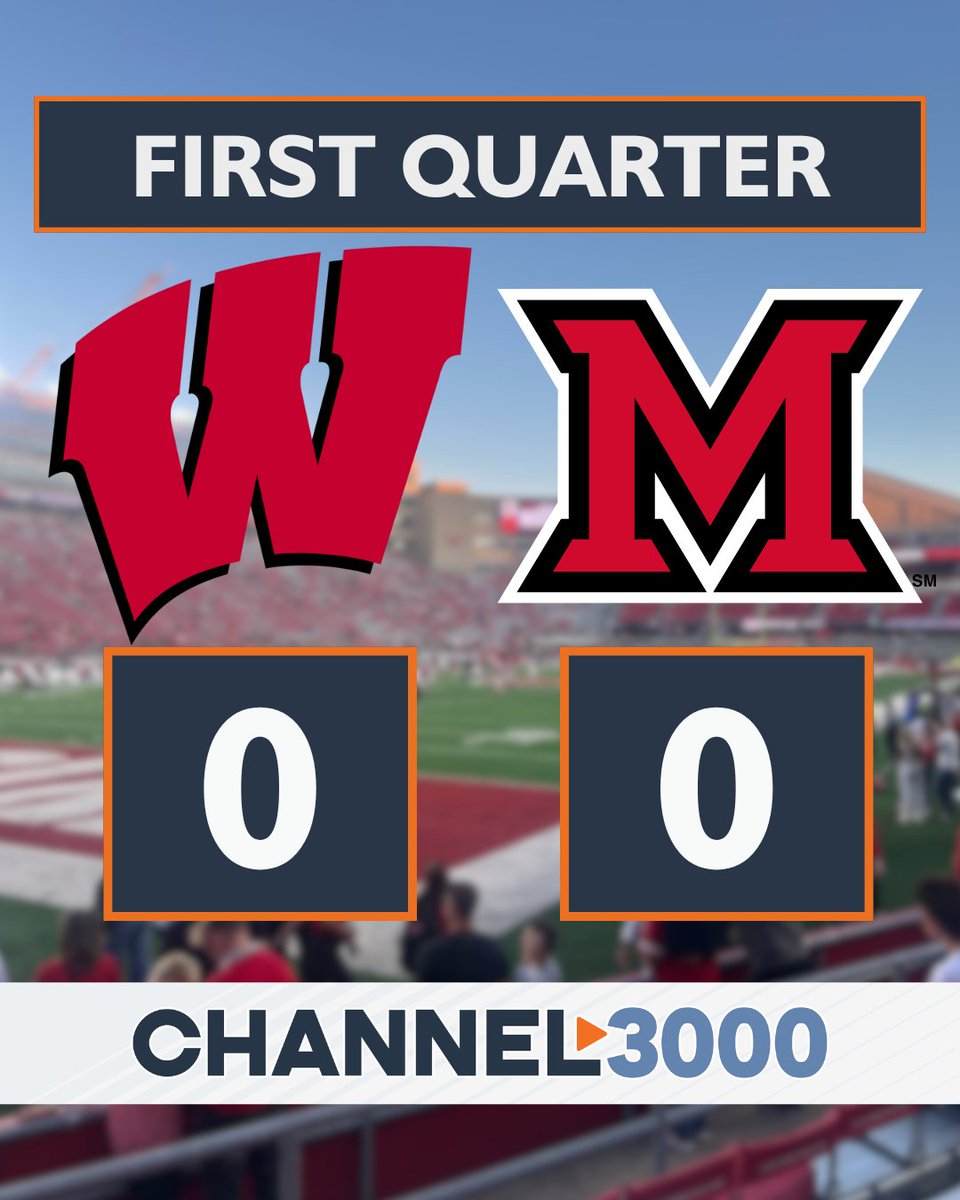 ON, WISCONSIN! The season is underway as the Badgers take on Miami (Oh.)!