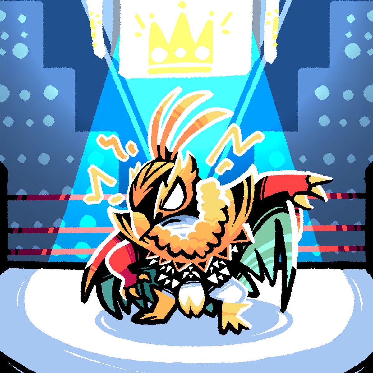 Andy_ChillArtz's tweet photo. Machoooo Madness #PokemonLegendsZA #hawlucha #Pokemon https://t.co/JqTDcS9Mpc