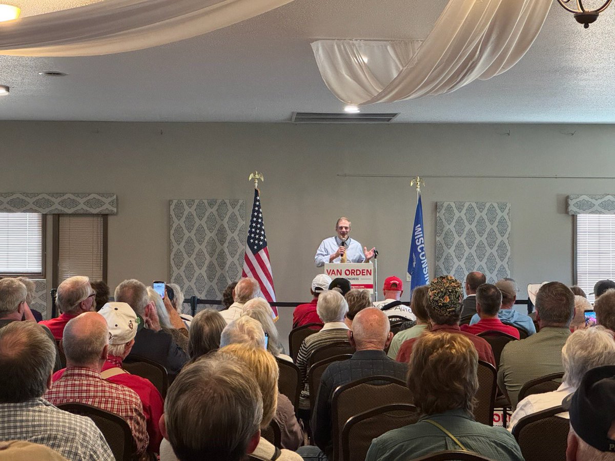 Patrick Testin (@patricktestin) on Twitter photo Incredible turnout in WI Rapids for <a href="/derrickvanorden/">Derrick Van Orden</a> with <a href="/Jim_Jordan/">Rep. Jim Jordan</a>. WI’s 3rd district is in good hands! Incredible turnout in WI Rapids for <a href="/derrickvanorden/">Derrick Van Orden</a> with <a href="/Jim_Jordan/">Rep. Jim Jordan</a>. WI’s 3rd district is in good hands!