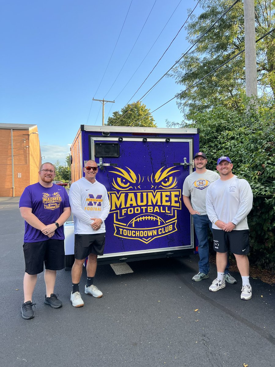 Thanks to the incredible support from Maumee Football Touchdown Club, our program now has a fully custom-wrapped trailer to transport all of our equipment to away games!

We are beyond grateful for the Touchdown Club and everything they do to support our players and our program.