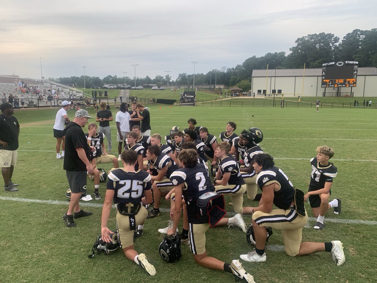 MS 1-0, JV 1-0, and now it’s go time for Varsity to go 1-0!! Let’s Go Tigers!! #WELIVEIT