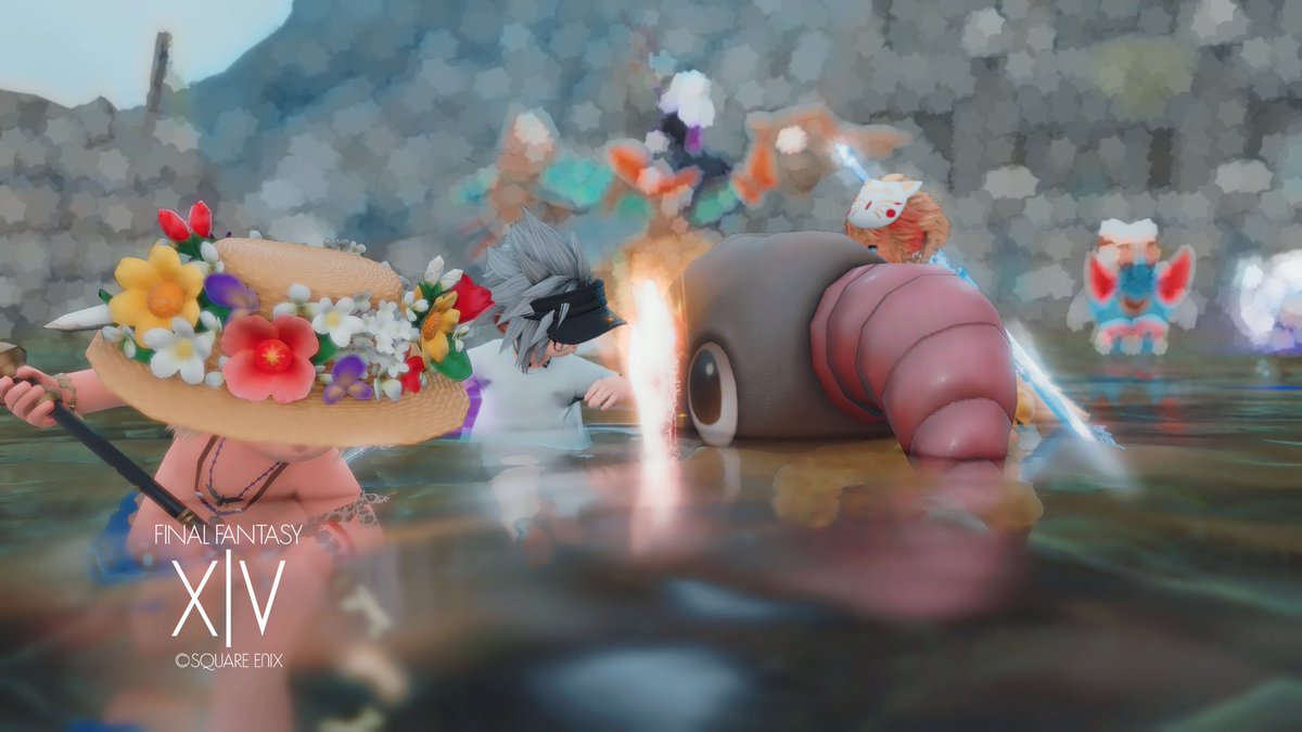 今日は頑張ります☀ 
#ララフェル 
#FF14 
#おはララ 
#lalafell 
#ララオス
