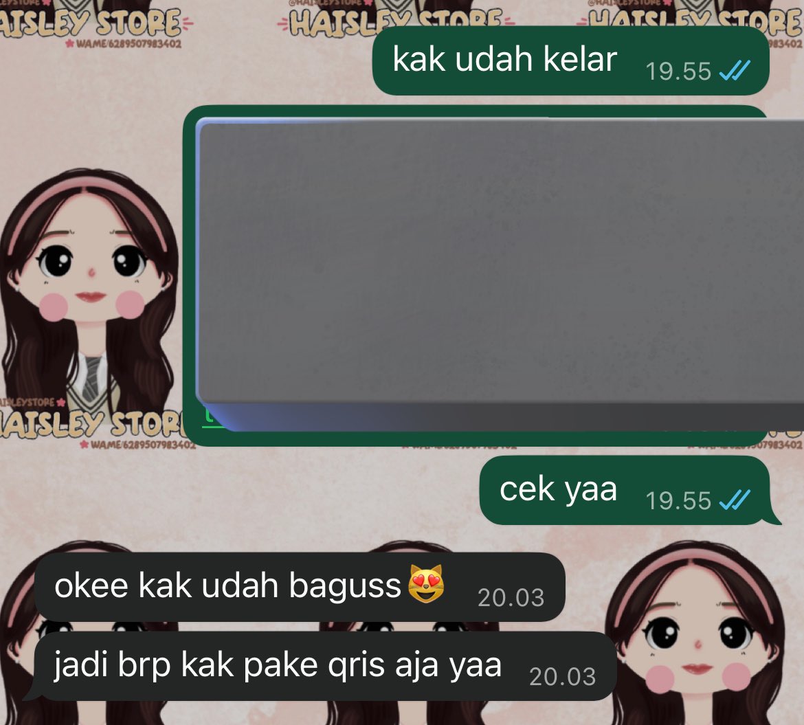 haisleystore's tweet image. dijamin dikerjain gaa asal-asalan yaa guyz🥰😍