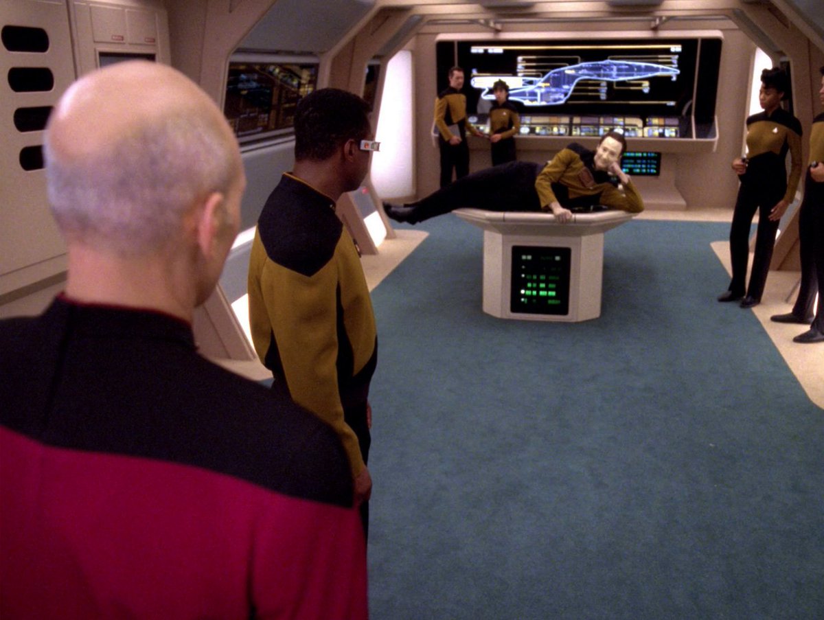 JanelleWaz's tweet image. Picard: Mr. Data, this is no time to be posing for the Men of Starfleet calendar! #TNG #Masks #allstartrek