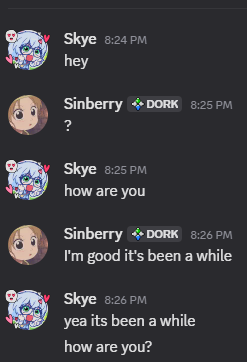 sinberyl's tweet photo. @xJustSkye It has in fact not been a while. Funny thing is they kept the links to your twitter and stuff so I was able to check here. https://t.co/i386Sqetnu