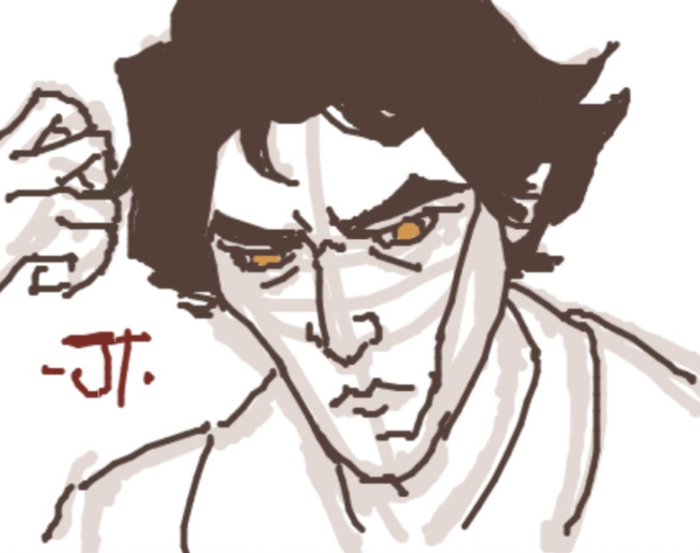 I found this drawing Jayce drew lying on the table in the lab… it’s quite beautiful. Don’t you guys think?