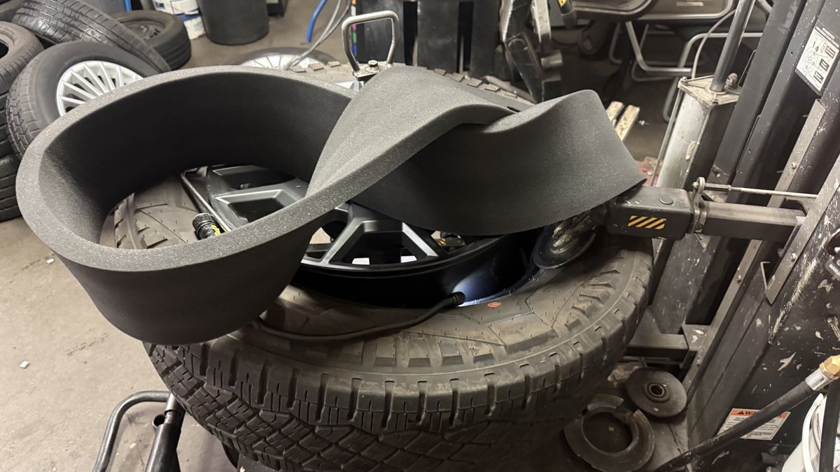 Well the acoustic foam inside my left front tire has delaminated from the inside of the tire. Wheel became very unbalanced at speed. So I pulled it out today.  Guess this would fall under good years tire warranty. But I could not be bothered