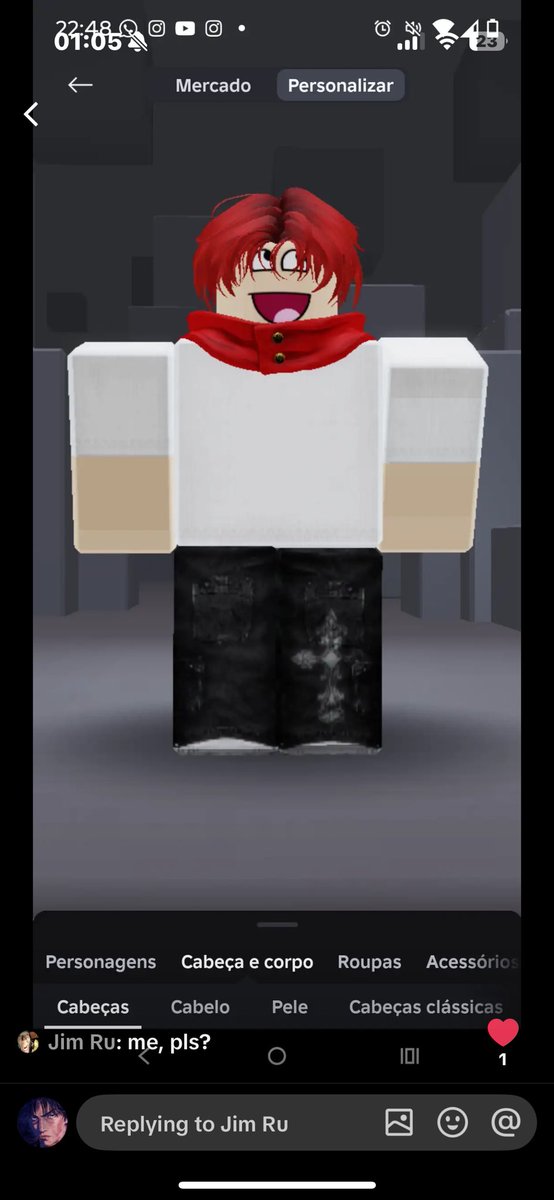 0ja_den's tweet image. Here’s another Roblox character drawn by me. (One of my followers) 
#robloxcharacter #art #commissionsopen #digitalart
Find me on Kirke social !