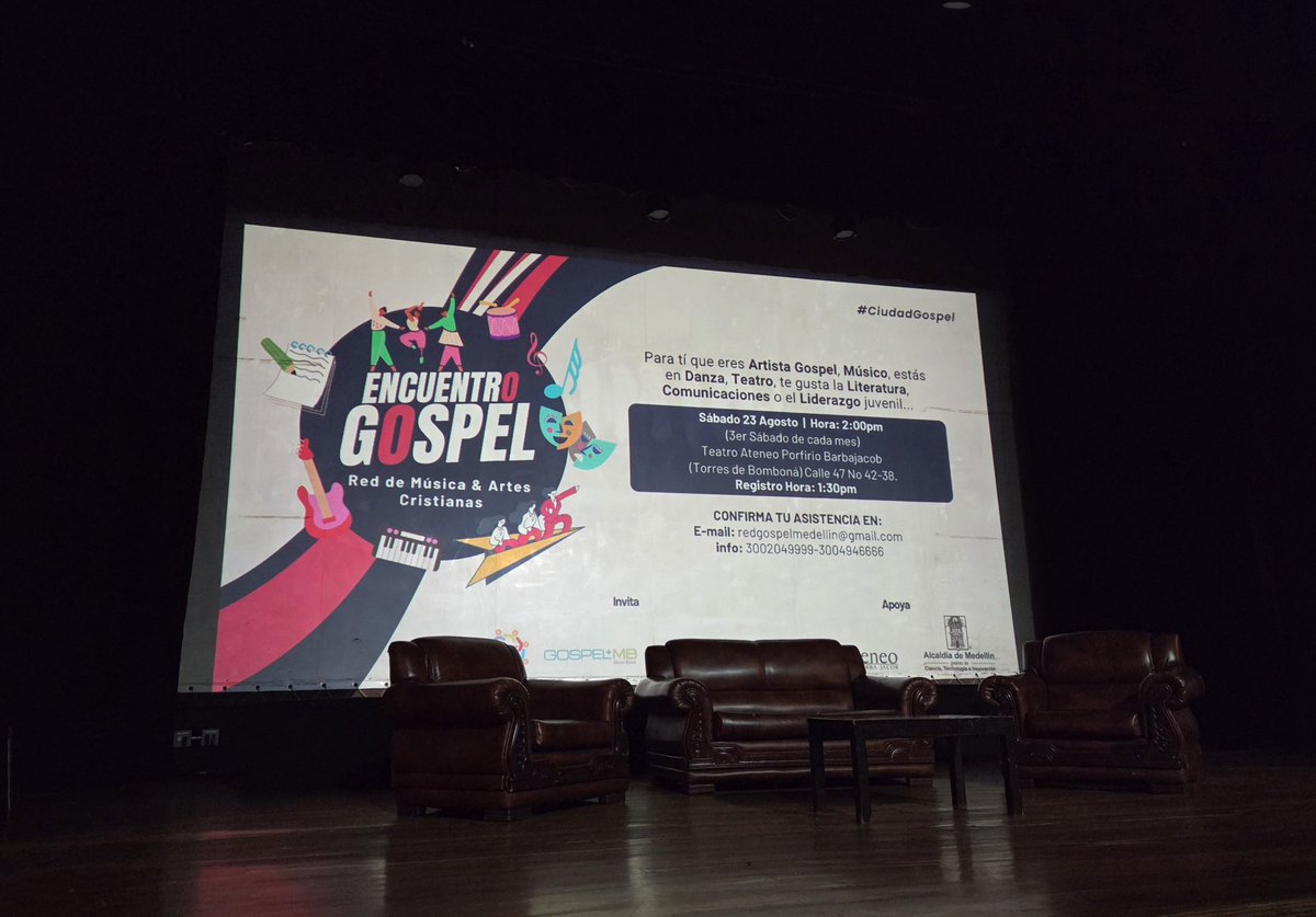 ComiteDistrito's tweet photo. #EncuentroGospel #Agosto #Sabado23 #RedGospelMedellín #GospelMusicBand #GMBGroupLP #GospelParkColombia #CiudadGospel
La Red de Música &amp; Artes Cristianas volvió con el Encuentro Gospel el 3er Sábadode cada mes 2PM. Te esperamos!
@GospelColombiia @Gospel_Colombia @ComiteDistrito https://t.co/HYFhfOLUPl