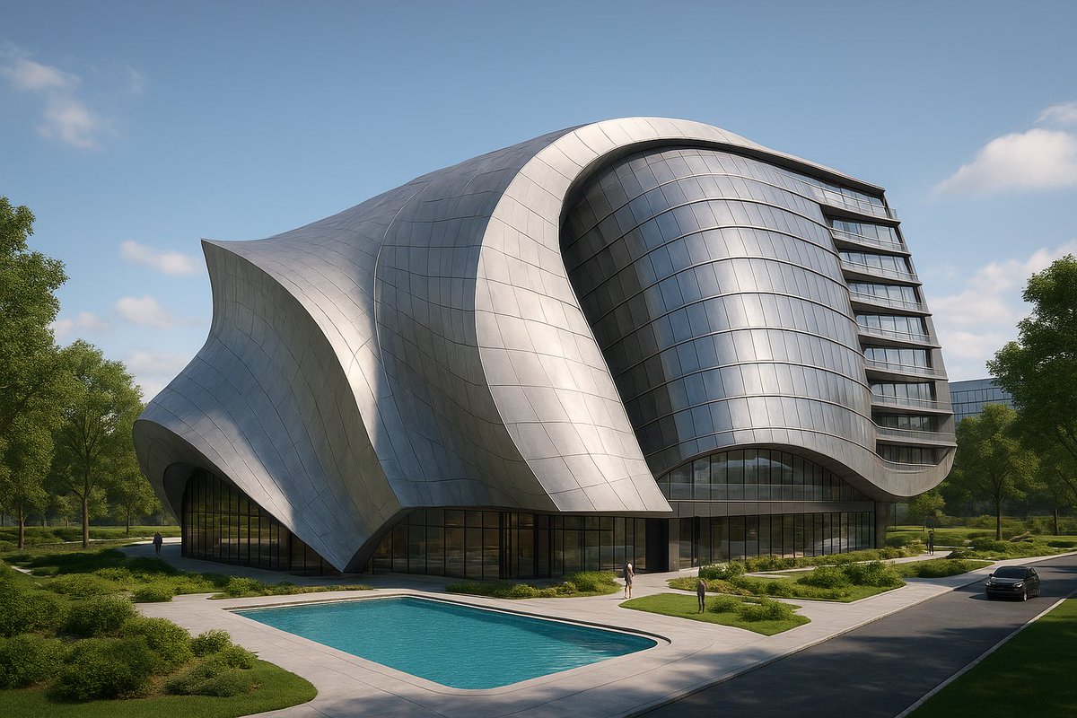 تصميمي يحاكي اعمال المعماري فرانك جيري 

تم هذا العمل بأسلوب يحاكي المدرسة المعمارية للفنان فرانك جيري