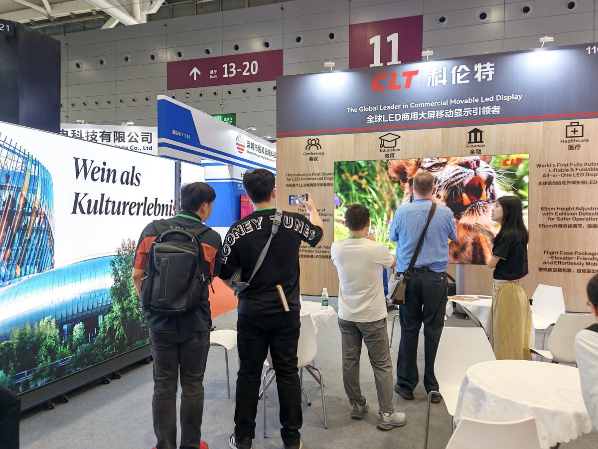 LedClt's tweet image. Day 2 of 2025ISVE wrapped up! Left us so many impressive and unforgettable moments🥰

Our booth #11C28 is buzzing with energy, and we&apos;ve attracted a fantastic crowd eager to explore our cutting-edge solutions.

🎭✨ See you at CLT&apos;s Booth 11C28! 
#CLT #CLTLED #2025ISVE #shenzhen