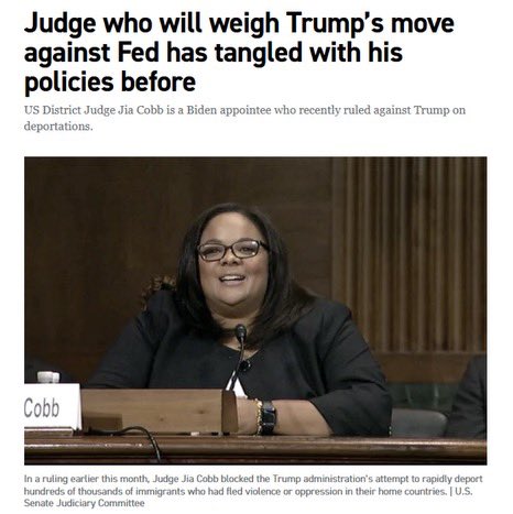Wait ! The US District Judge that fired Federal Reserve Board Member Lisa Cook's lawsuit was referred to, Judge Jia Cobb IS COOK's SORORITY SISTER in Delta Sigma Theta Sorority - Cobb must be RECUSED