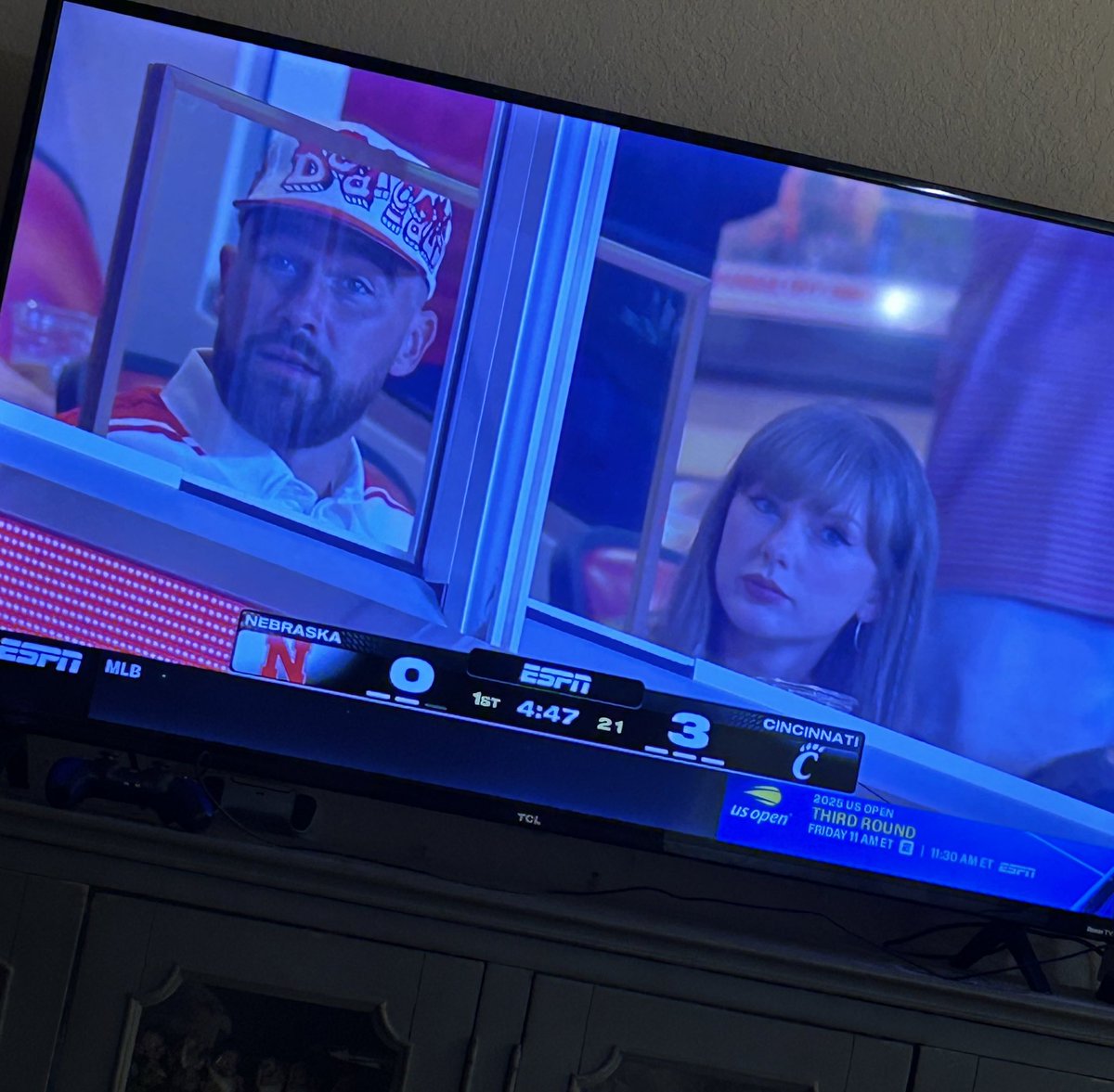 OMG my girl is a Nebraska fan!! She’s at the game!! GO BIG RED ❤️🏈