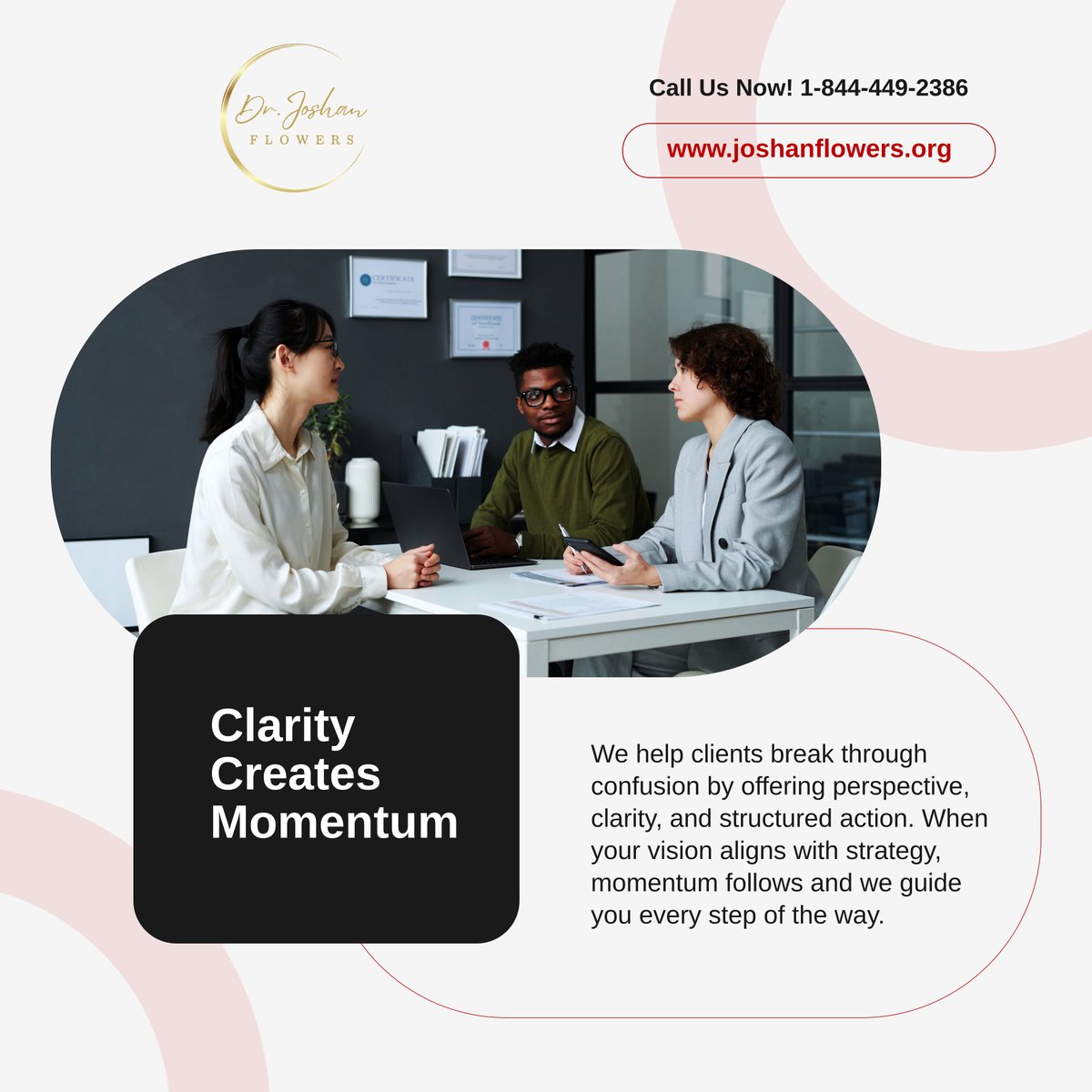 DrJoshanFlowers's tweet image. 🔍 Lack of direction slows growth. We work closely with you to build clarity and momentum so your goals become actual progress. Let’s reset and move forward with confidence. 🌱 

#BusinessConsultingAndPersonalDevelopmentCoach #FortWashingtonMD #GetClearNow