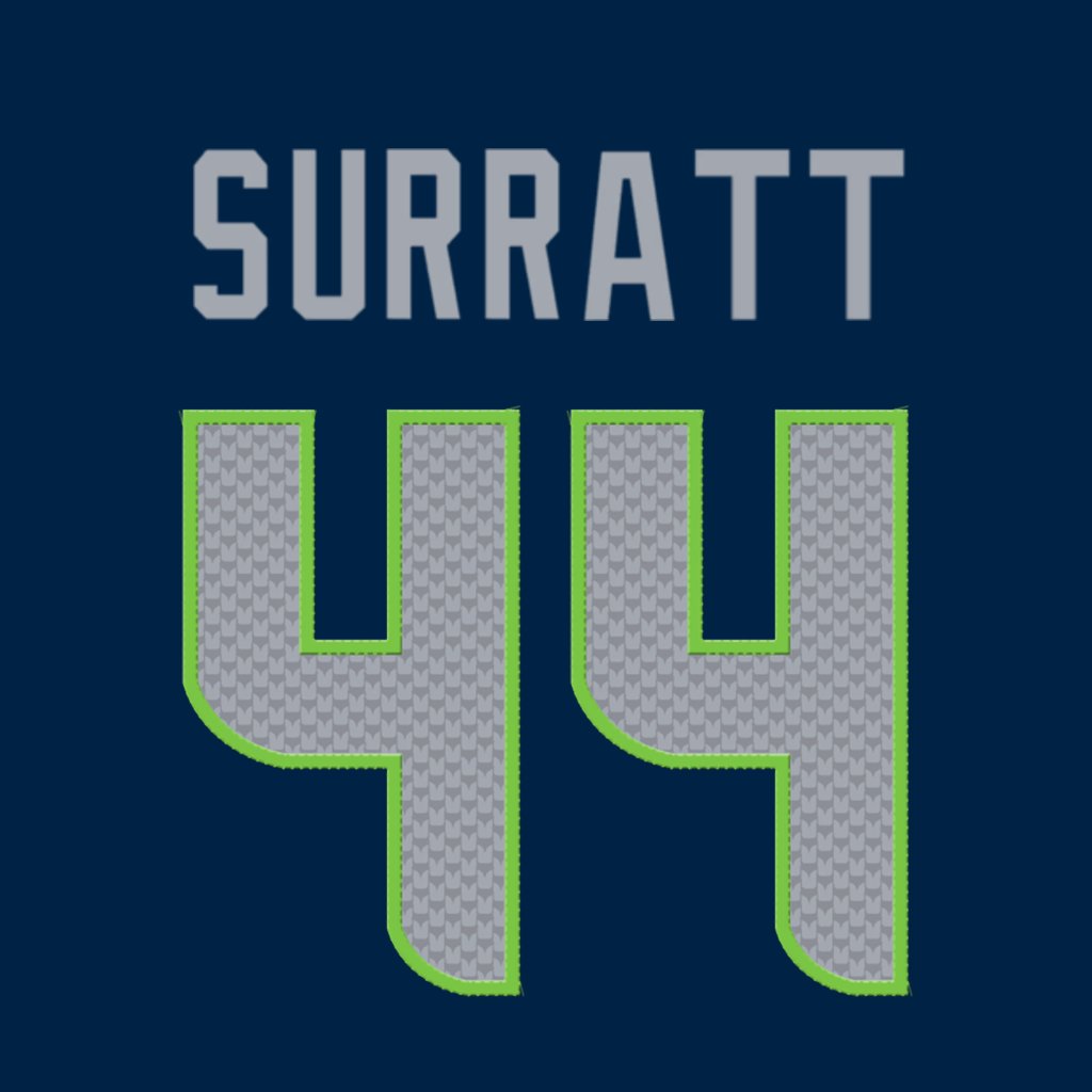 Seattle Seahawks LB Chazz Surratt (@ChazzSurratt) is wearing